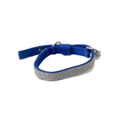 Super Dog Dimand Collar Blue 45cm